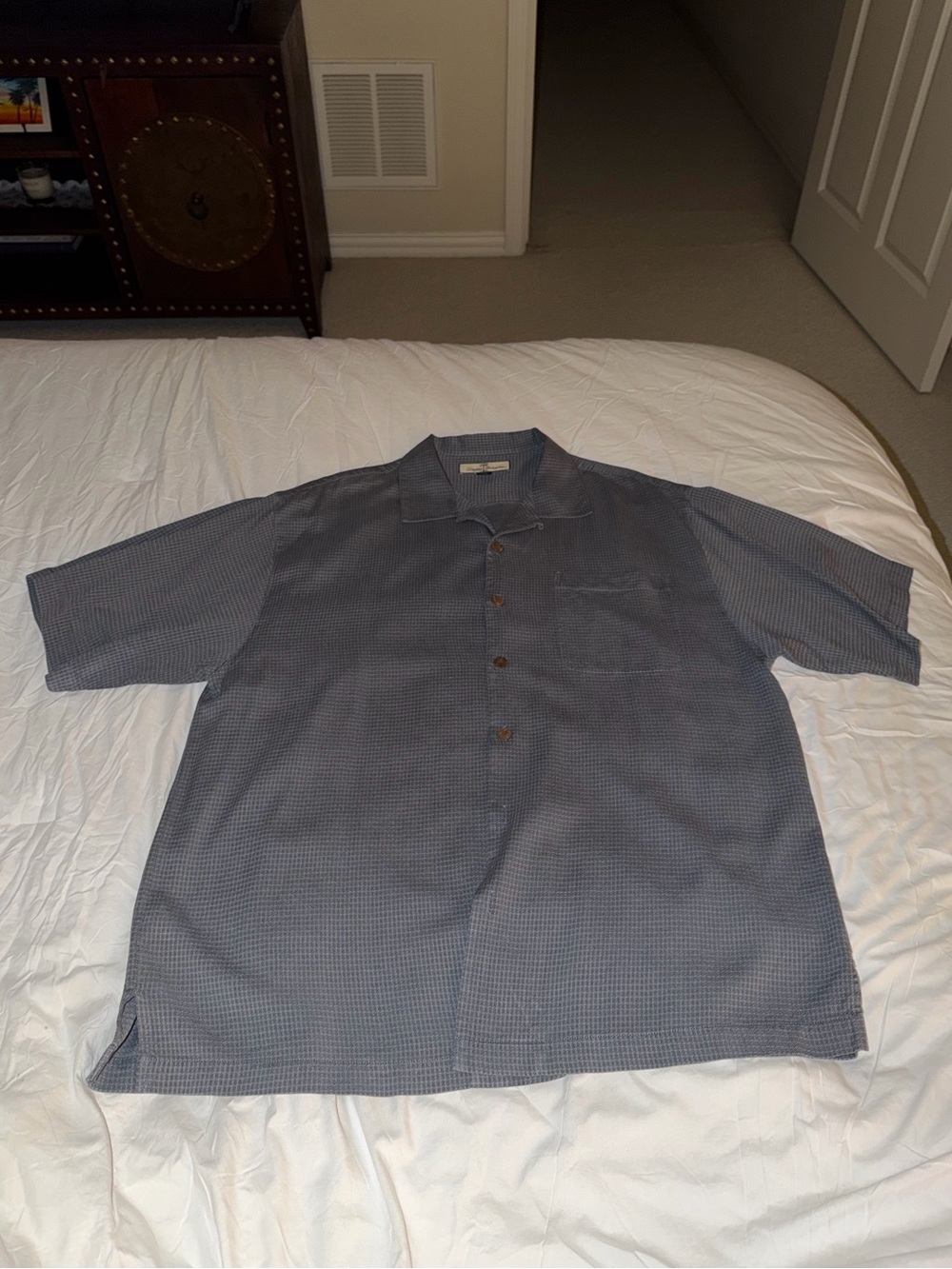 Tommy Bahama Short Sleeve Button- Up Silk Camp Shirt